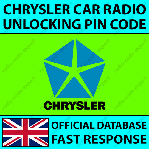 Pin radio chrysler - radio, codice